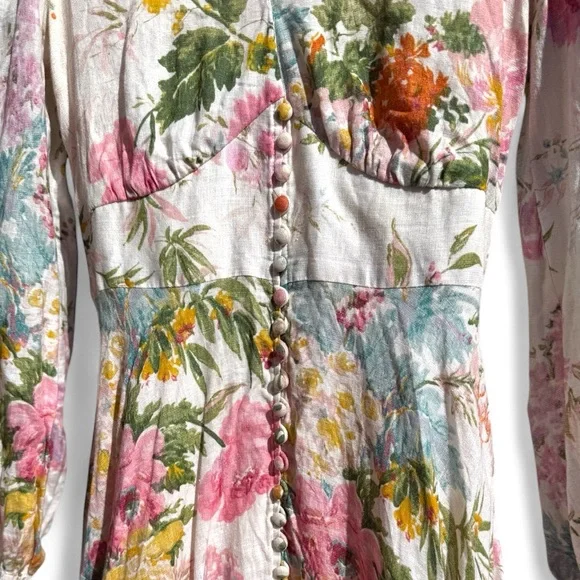 Zimmermann Multicolor Floral Blouse